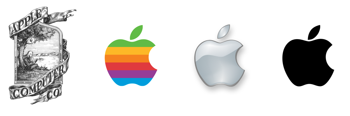 Evolutie van het Apple logo